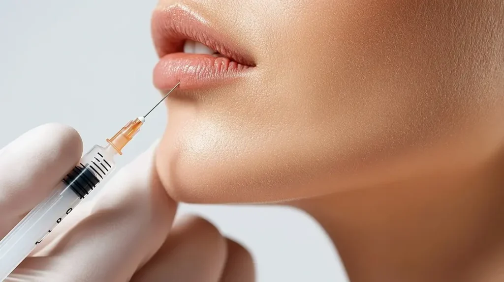 a close-up of a woman's Dermal Fillers in Hamilton, NJ