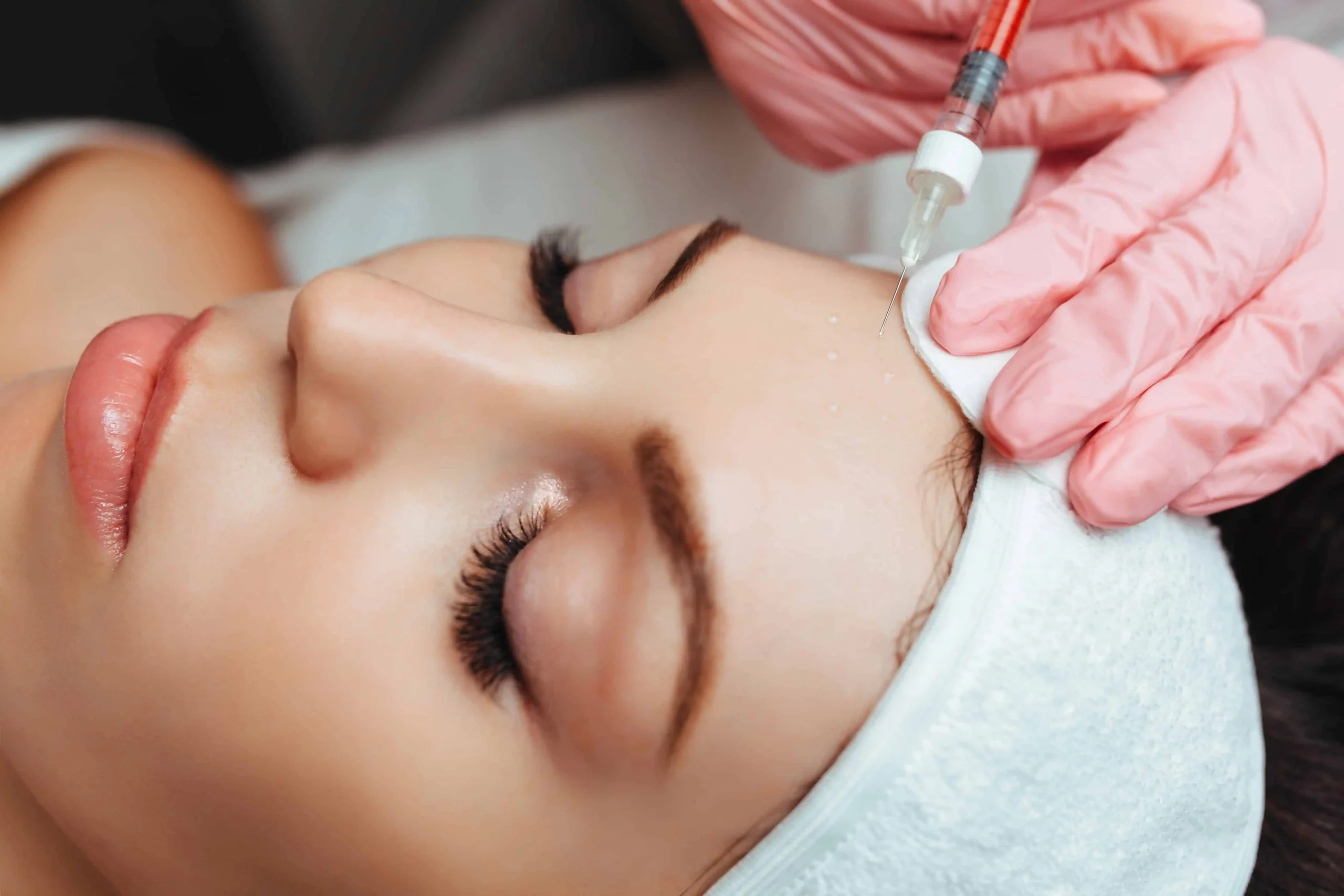 a person getting a Jeuveau Injectables in Hamilton, NJ