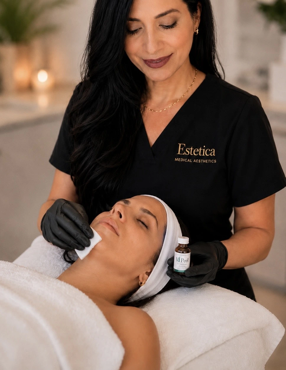 A woman Gets VI Peel in Hamilton, NJ